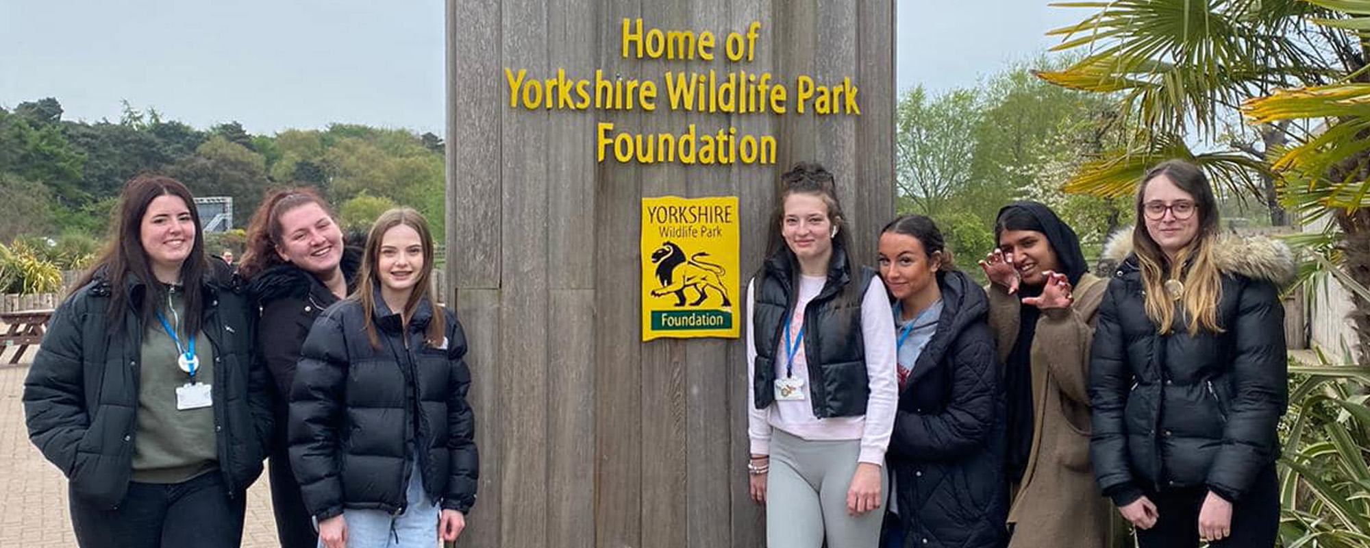 Students at Yorkshire Wildlife Park