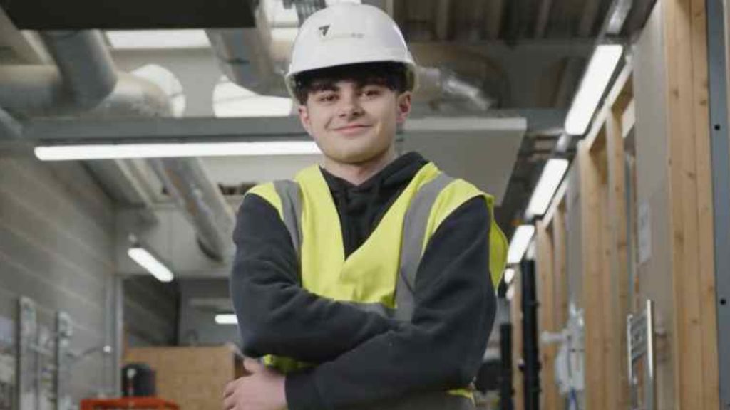 Photo of construction student Harry