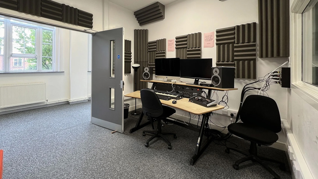 Photo of one of the music studios