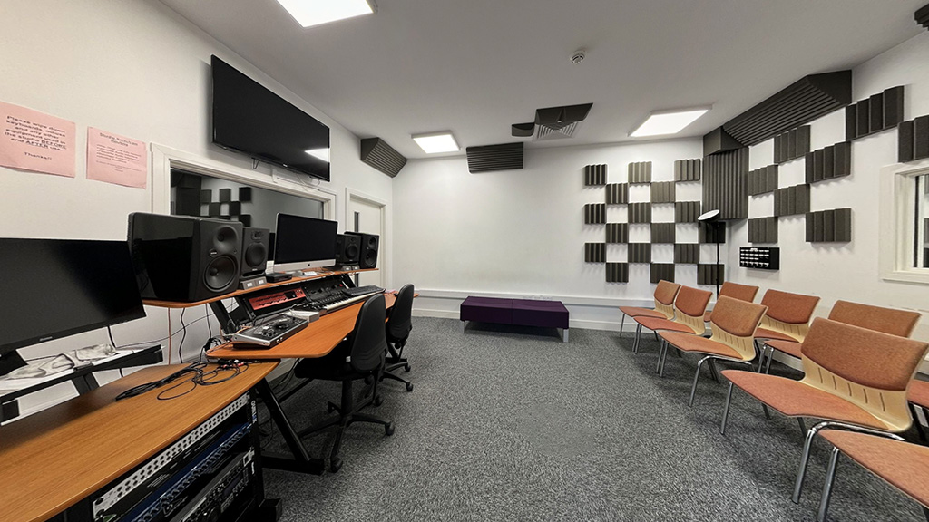 Photo of one of the music studios