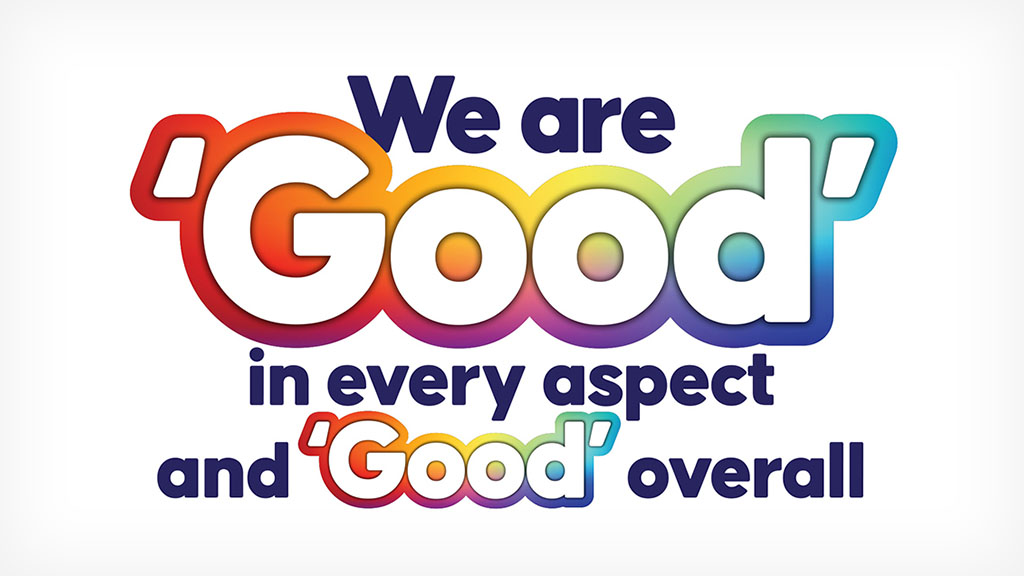 We are ‘Good’ in every aspect and ‘Good’ overall statement