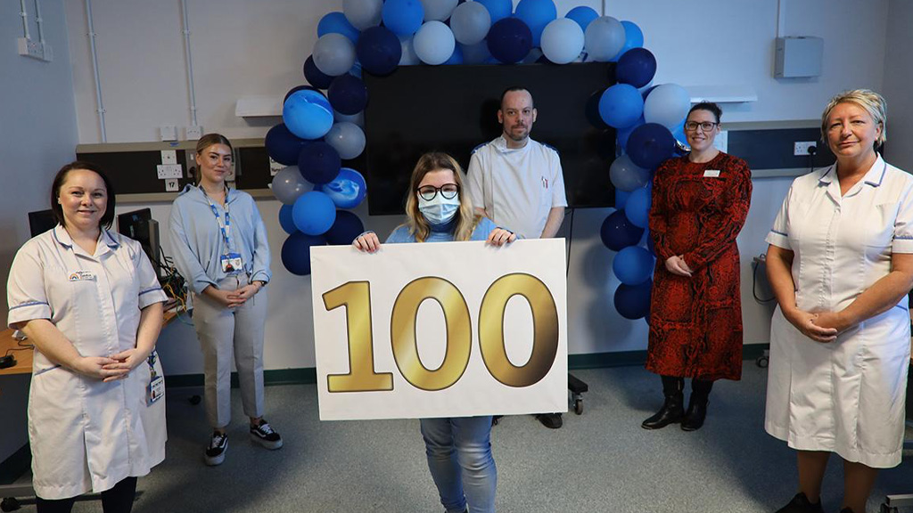 Macey Denise Brooks enrolling at the Mid Yorkshire Hospitals NHS Trust’s Dewsbury and District Hospital