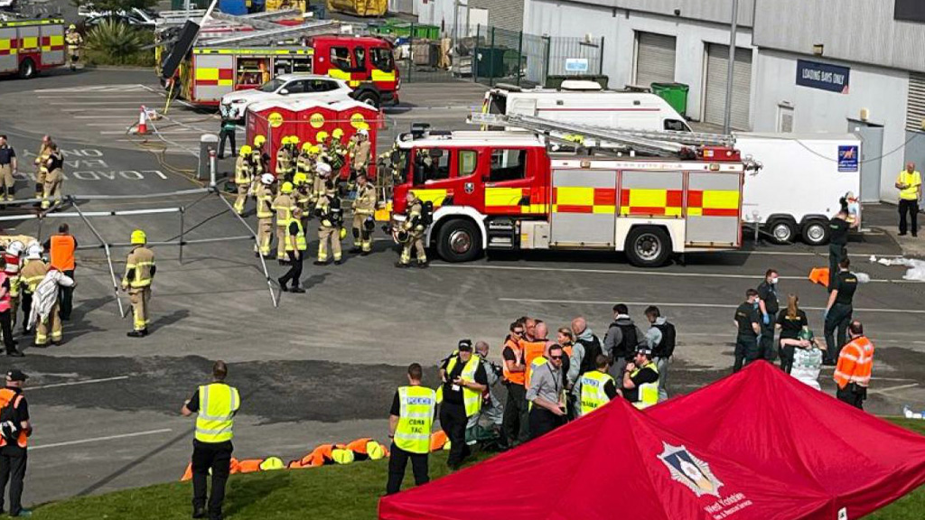 Emergency response exercise taking place at Xscape in Castleford