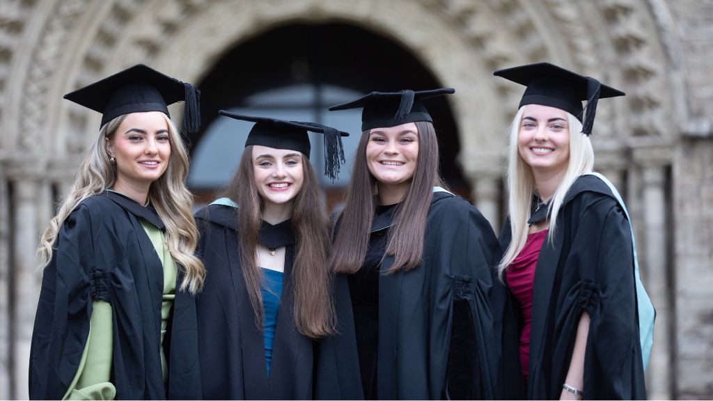 Graduates in front of Selby Abbey