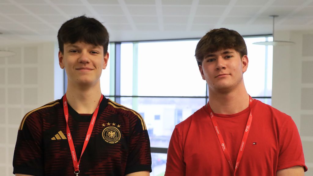 A Level students Ben Nelson (left) and Henry Toye (right)