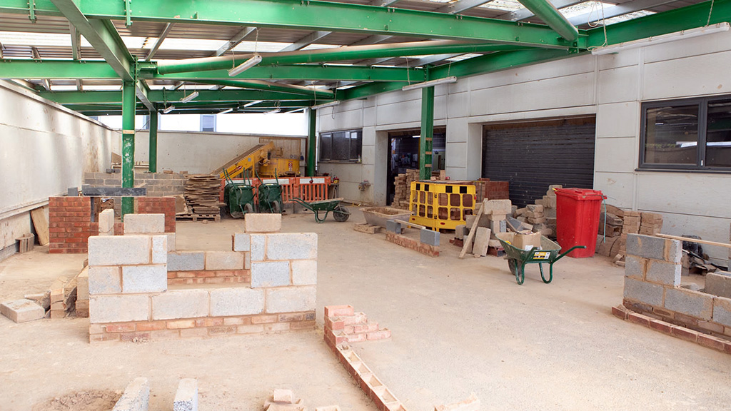 One of the purpose built construction workshops